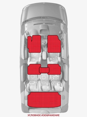 ЭВА коврики «Queen Lux» комплект для Peugeot 407